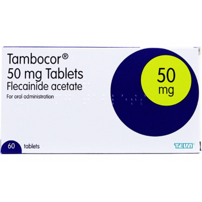 TAMBOCOR 50 MG ( FLECAINIDE ACETATE ) 60 TABLETS